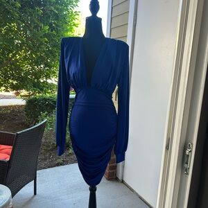 Elegant Blue Women's Dress